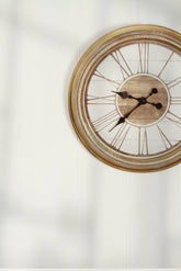 46cm Antique Brown Numeral Wall Clock